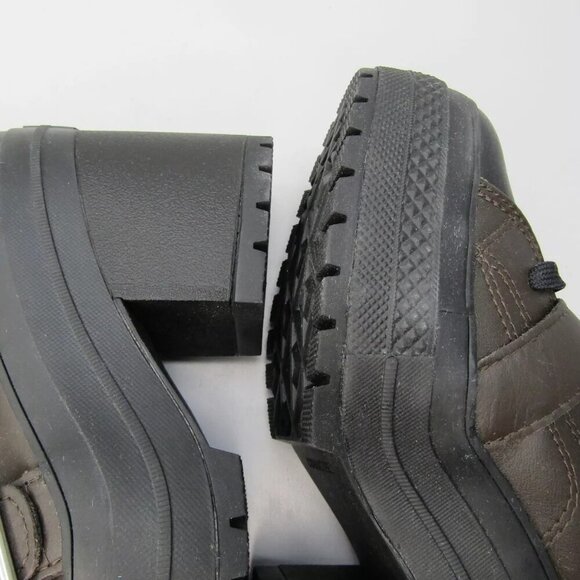 NEW CONVERSE Women Chuck 70 De Luxe Heel Leather Buckle Platform Sneaker Size 7 - Picture 8 of 9